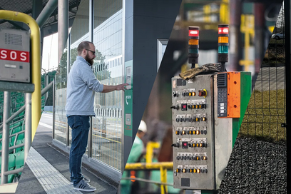 Verschiedene Intercom- und Kommunikationssysteme in Industrieanlagen, Verkehrsknotenpunkten und Zugangskontrollsystemen